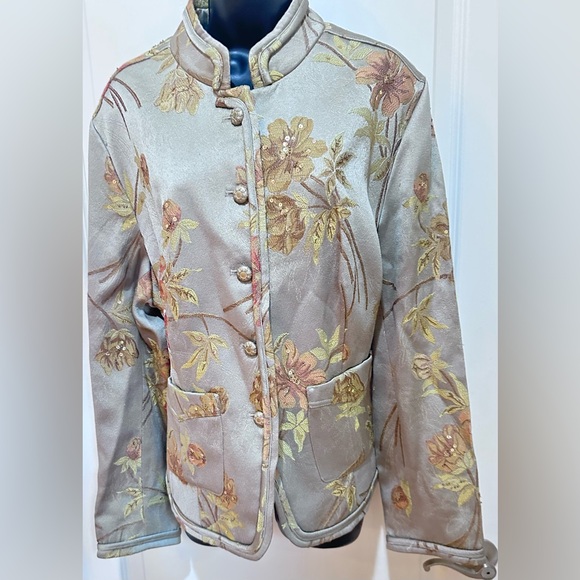 NWT lovely Floral Embroidered Women's blazer Jacket size 20W - Picture 3 of 4